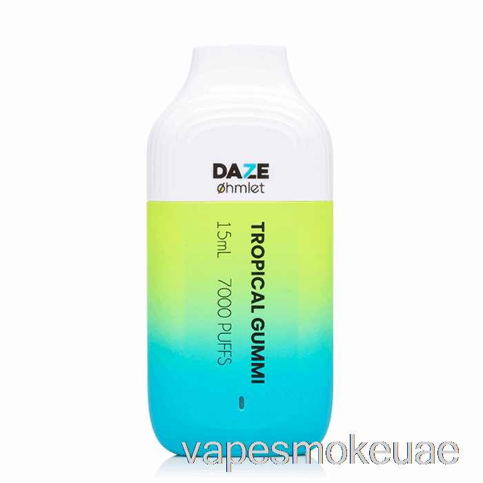 Vape Uae 7 Daze Ohmlet 7000 0% صفر نيكوتين صمغ استوائي للاستعمال مرة واحدة